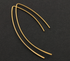 Gold Vermeil Long V shape Ear Wire ,VM/725/B)